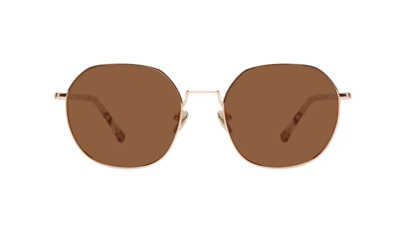 Affordable Fashion Glasses Round Sunglasses Women Coco Rose Gold