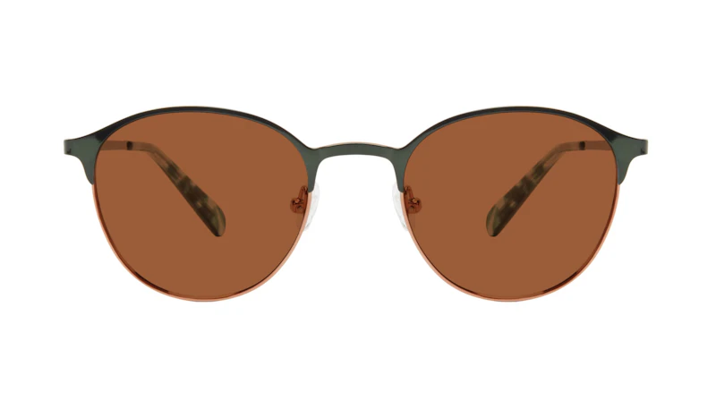 Affordable Fashion Glasses Round Sunglasses Women Bay II Emeraude