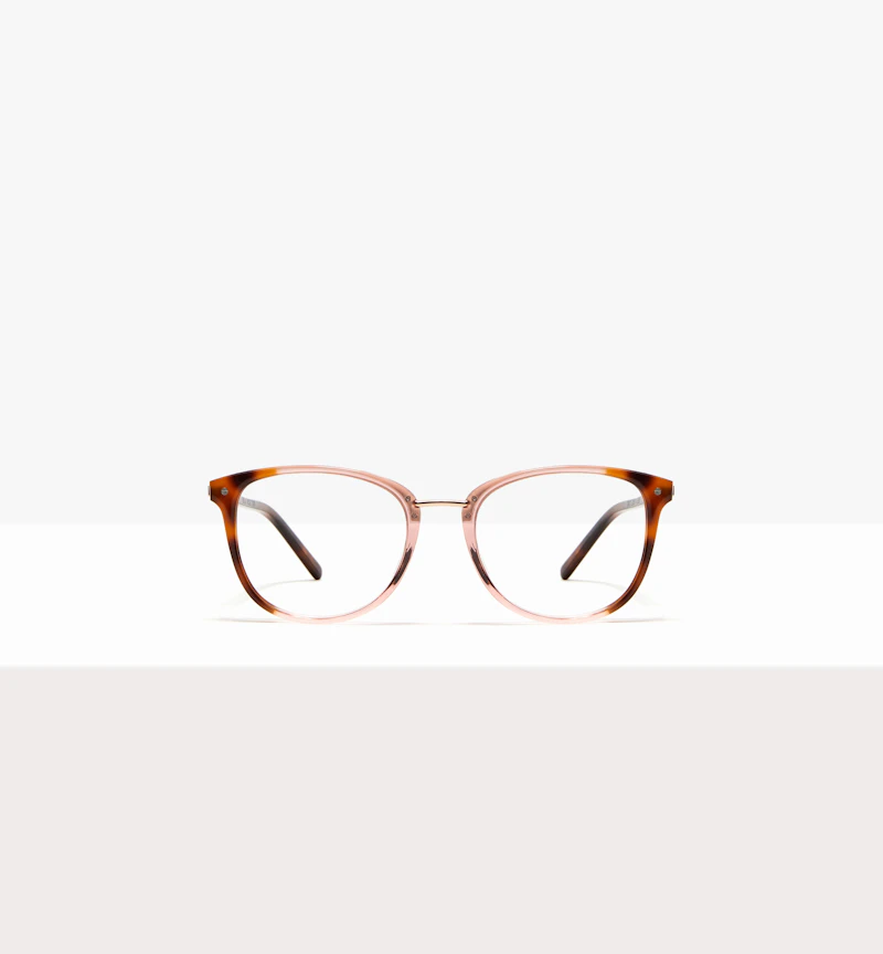 Lunettes tendance Carrée Ronde Lunettes de vue Femmes Bella Rose Tort