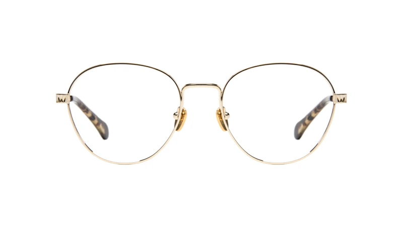 Affordable Fashion Glasses Round Eyeglasses Women Brace Gold