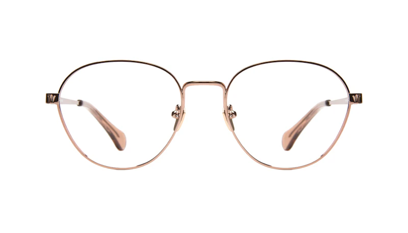 Lunettes tendance Ronde Lunettes de vue Femmes Brace Rose Gold