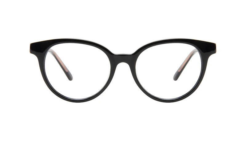 Lunettes tendance Ronde Lunettes de vue Femmes Bright Black