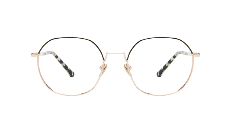 Lunettes tendance Ronde Lunettes de vue Femmes Coco Deep Gold