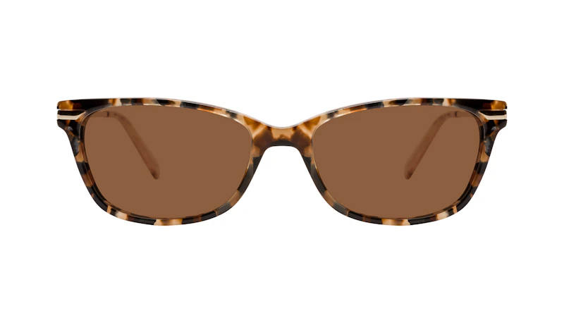 Affordable Fashion Glasses Rectangle Sunglasses Women Comet Plus Gold Flake