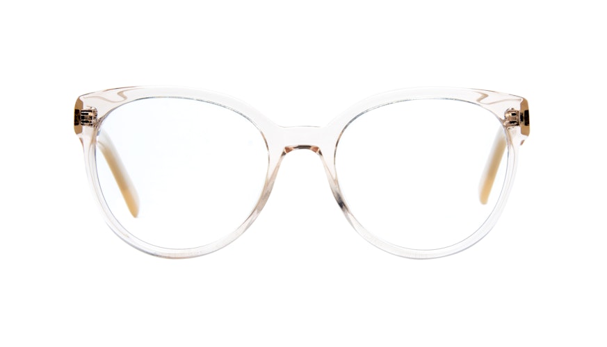 Affordable Fashion Glasses Cat Eye Round Eyeglasses Women Eclipse Blond Metal Front