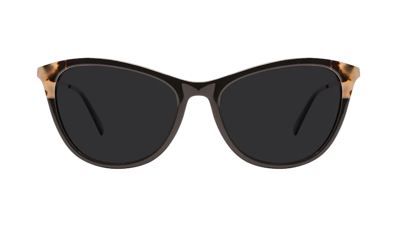 Affordable Fashion Glasses Rectangle Sunglasses Women Folk Plus Ebony Granite