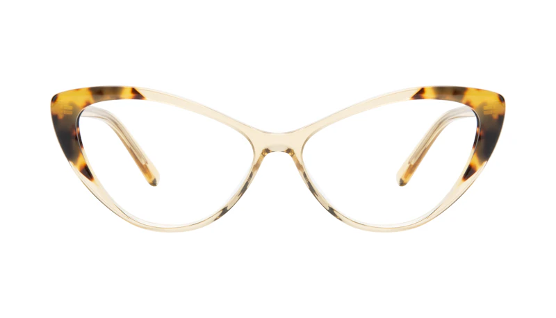 Lunettes tendance Oeil de chat Lunettes de vue Femmes Gossamer Golden Tort