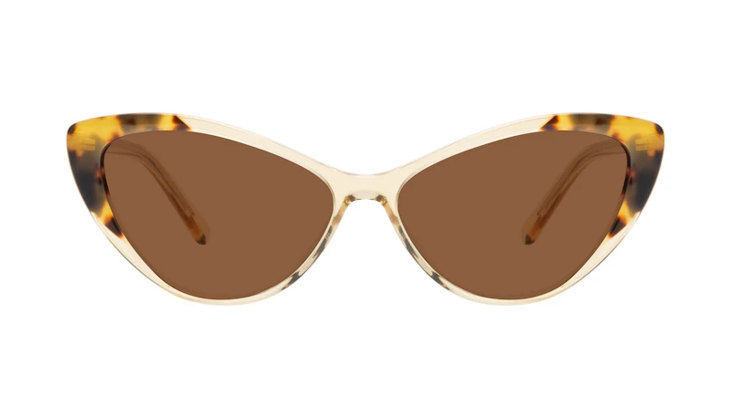 Affordable Fashion Glasses Cat Eye Sunglasses Women Gossamer Golden Tort