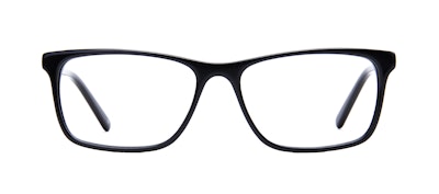 Affordable Fashion Glasses Rectangle Eyeglasses Men Henri Black Front Affordable Fashion Glasses Rectangle Eyeglasses Men Henri Black Front