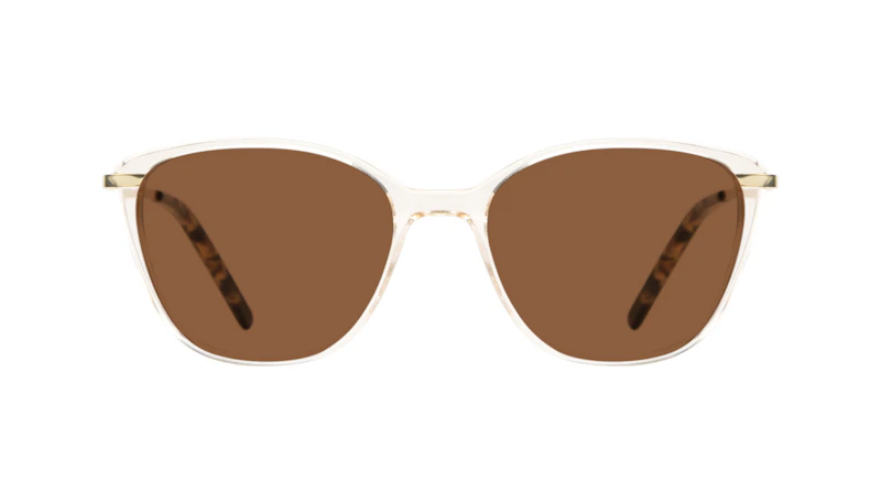 Affordable Fashion Glasses Rectangle Square Sunglasses Women Illusion Blond Metal