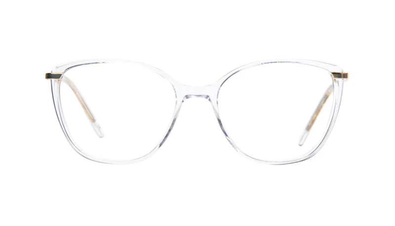 Affordable Fashion Glasses Rectangle Square Eyeglasses Women Illusion Gold Diamond