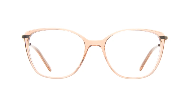 Lunettes tendance Rectangle Carrée Lunettes de vue Femmes Illusion Rose