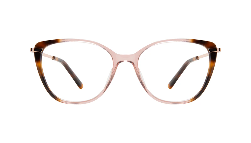 Lunettes tendance Rectangle Carrée Lunettes de vue Femmes Illusion Rose Tort