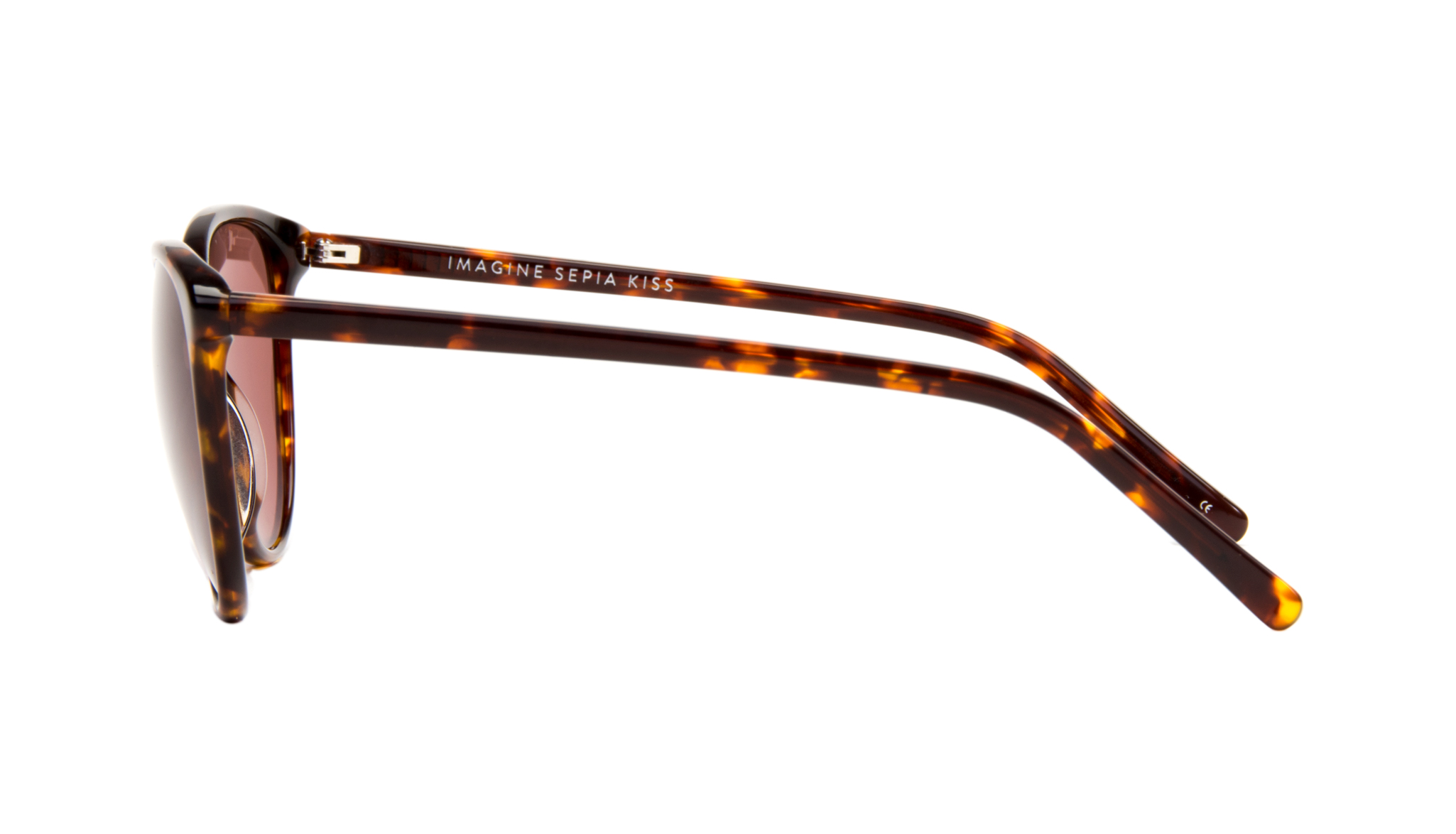 Affordable Fashion Glasses Cat Eye Sunglasses Women Imagine Sepia Kiss Side