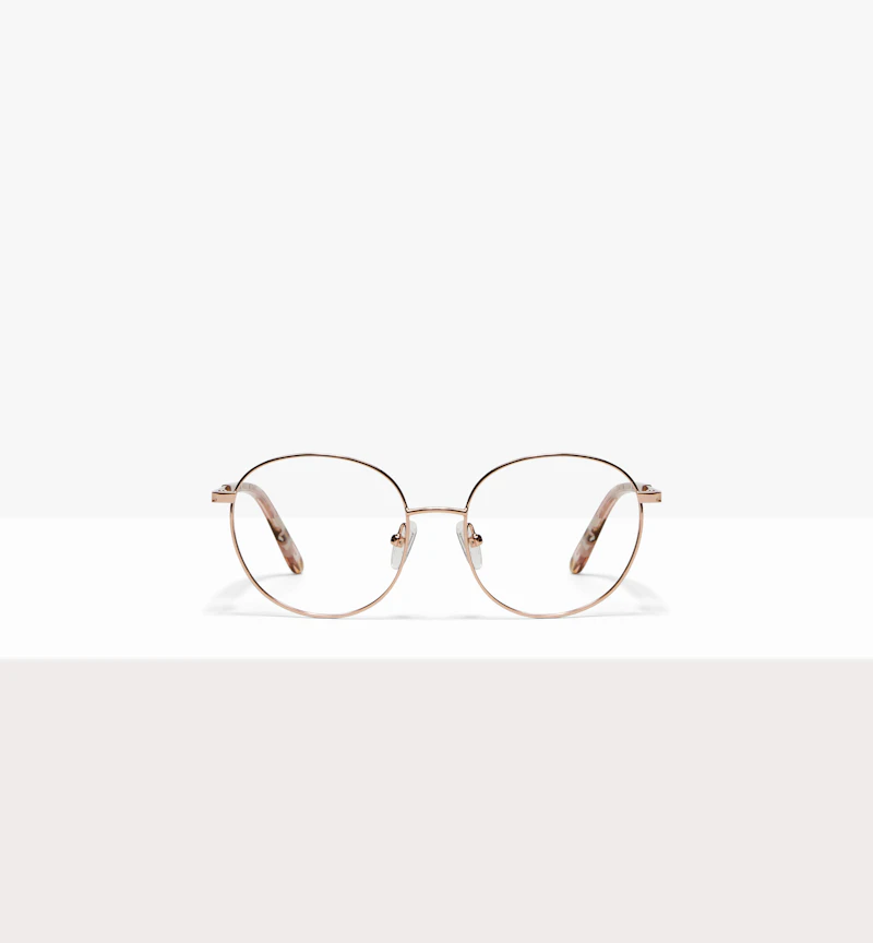 Lunettes tendance Ronde Lunettes de vue Femmes Joy Petite Rose Metal