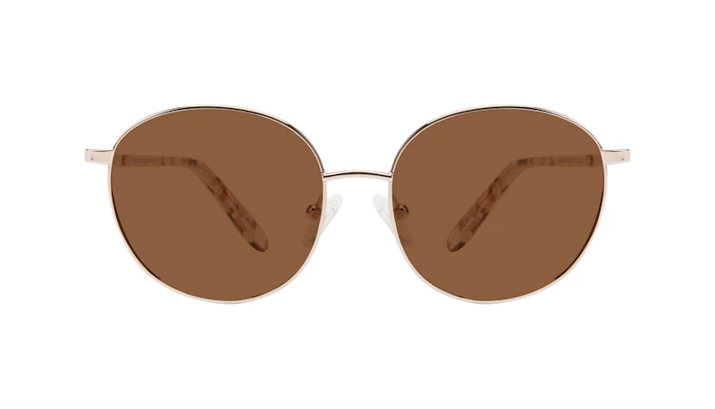 Affordable Fashion Glasses Round Sunglasses Women Joy Petite Rose Metal