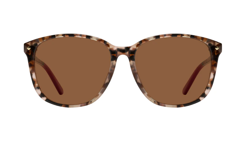 Affordable Fashion Glasses Square Sunglasses Women Lauren Pink Tortoise