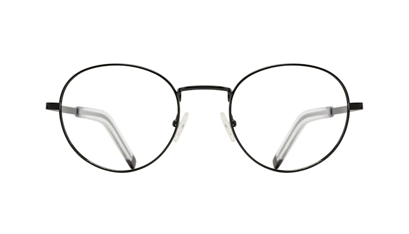 Affordable Fashion Glasses Round Eyeglasses Men Lean XL Black