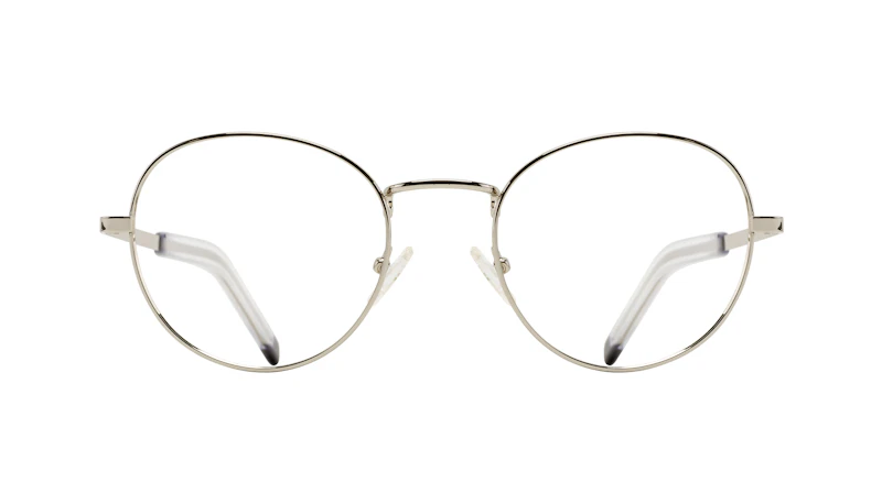 Affordable Fashion Glasses Round Eyeglasses Men Lean XL Silver