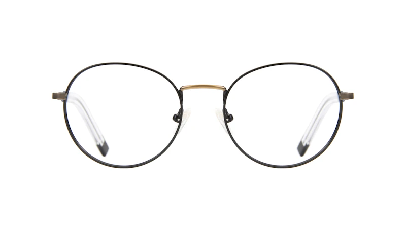 Affordable Fashion Glasses Round Eyeglasses Men Lean Dark Brass