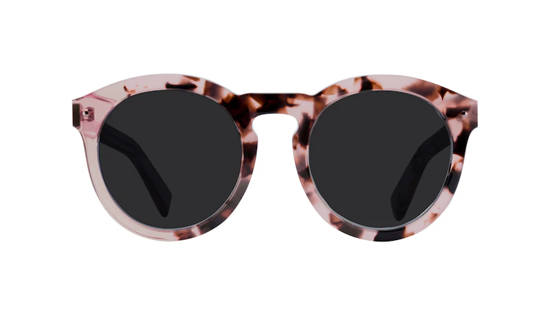 Affordable Fashion Glasses Round Sunglasses Women Mood Blush Tortoise