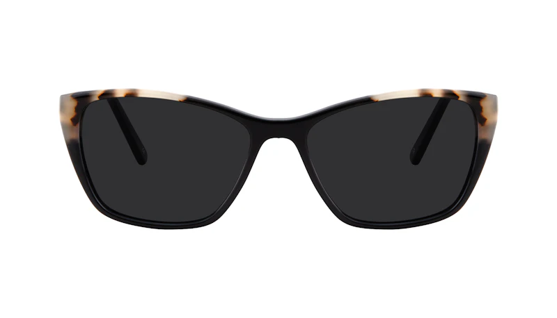 Affordable Fashion Glasses Cat Eye Rectangle Sunglasses Women Myrtle Ebony Granite