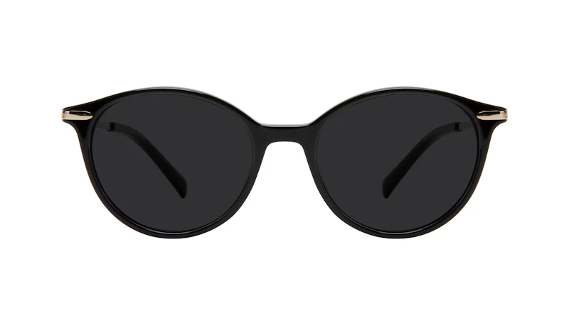 Affordable Fashion Glasses Round Sunglasses Women One Onyx