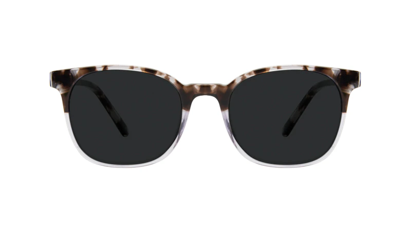 Affordable Fashion Glasses Rectangle Square Sunglasses Men Peak Mocha Grey