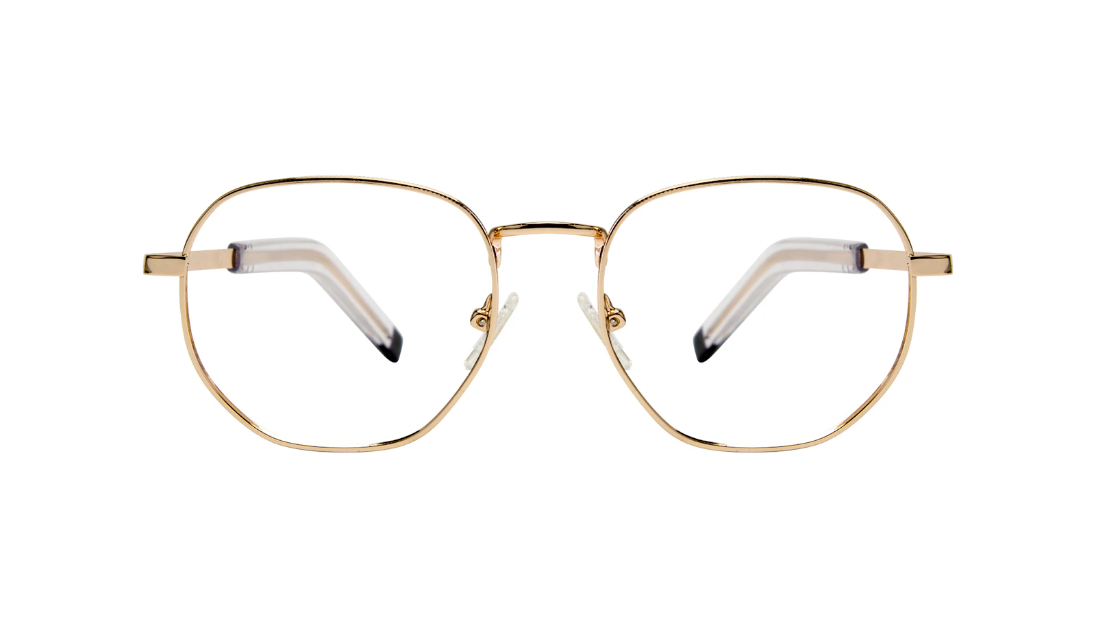 Affordable Fashion Glasses Round Eyeglasses Men Rise Gold