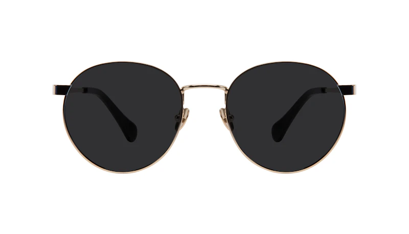 Affordable Fashion Glasses Round Sunglasses Women Foundry Deep Gold