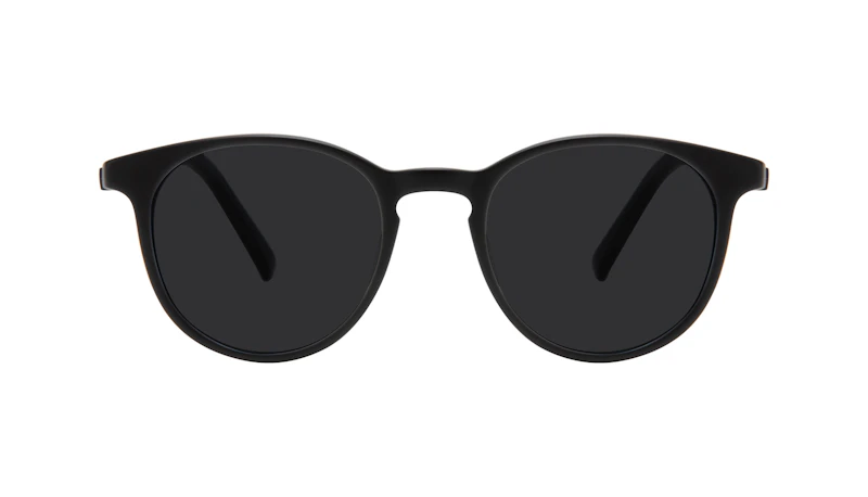 Affordable Fashion Glasses Round Sunglasses Men Select Black Matte