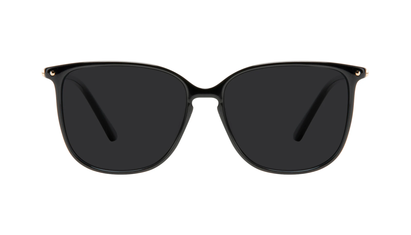 Affordable Fashion Glasses Square Sunglasses Women Sonia Pitch Black