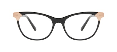 Affordable Fashion Glasses Cat Eye Eyeglasses Women Witty Black Ivory Front Affordable Fashion Glasses Cat Eye Eyeglasses Women Witty Black Ivory Front