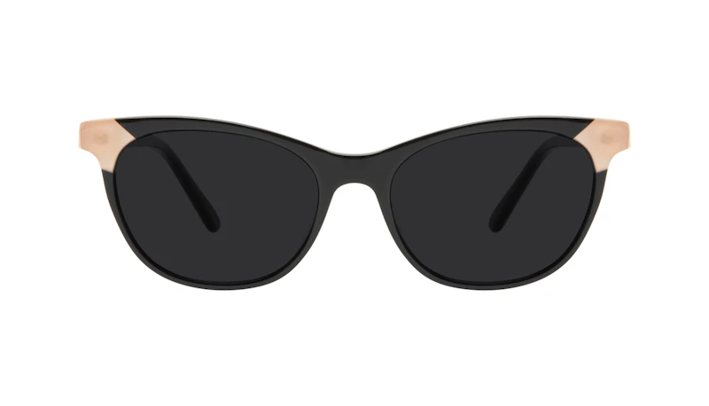 Affordable Fashion Glasses Cat Eye Sunglasses Women Witty Black Ivory