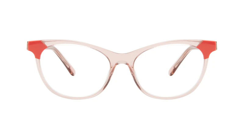 Lunettes tendance Oeil de chat Lunettes de vue Femmes Witty Pink Coral