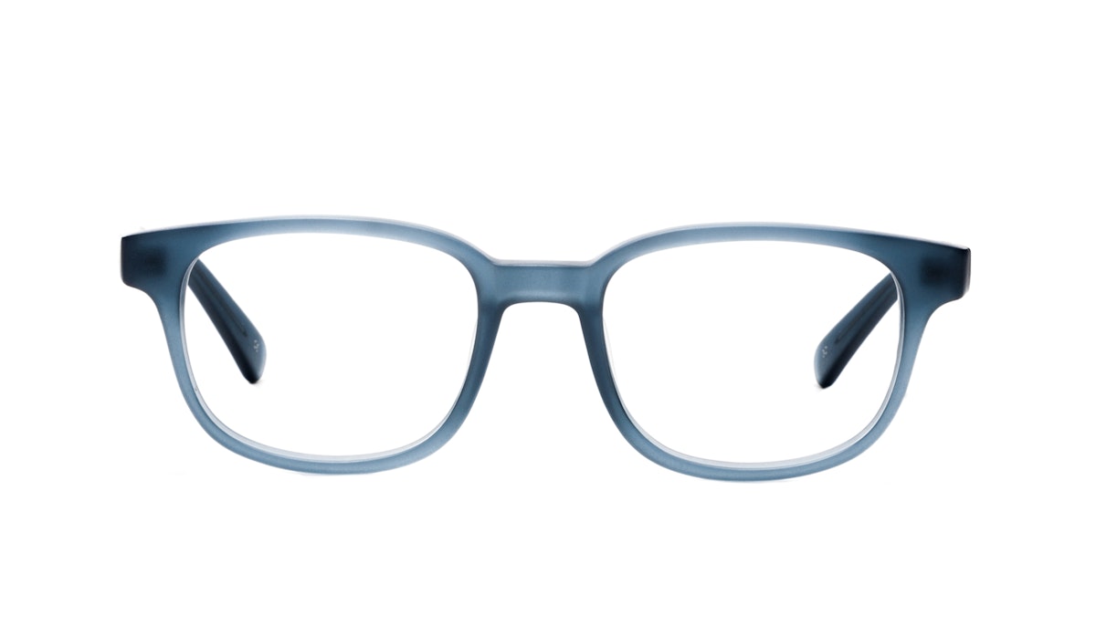 fashion eyeglasses men women rectangle square blue magnetic 15243 front