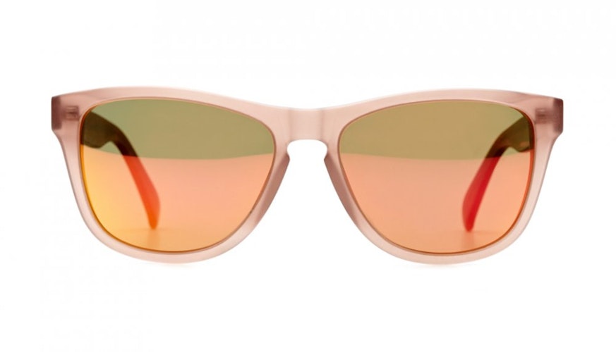 fashion sunglasses men women square matte beige venice beach 15134 front